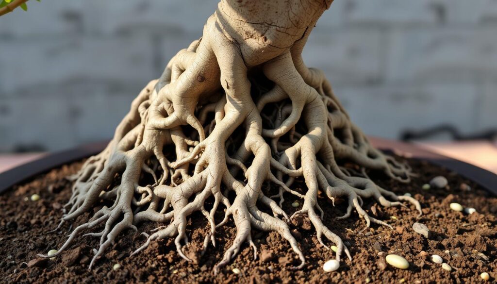 Bonsai root system