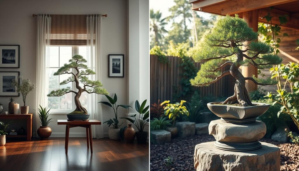 Bonsai tree display