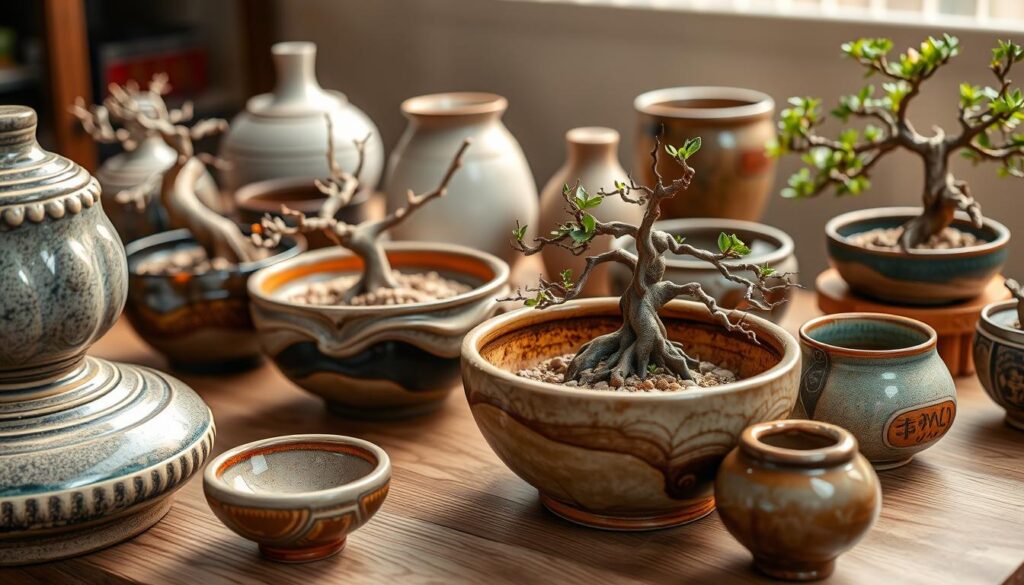 Ceramic bonsai pots