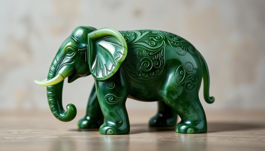 Elephant Jade Carving