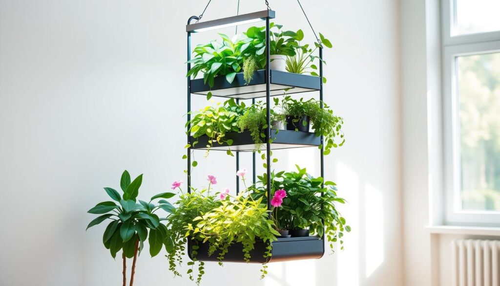 Hanging Plant Stand with Grow Light