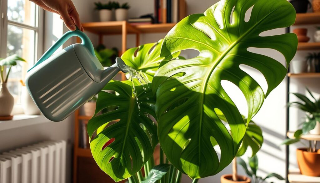 Monstera adansonii watering