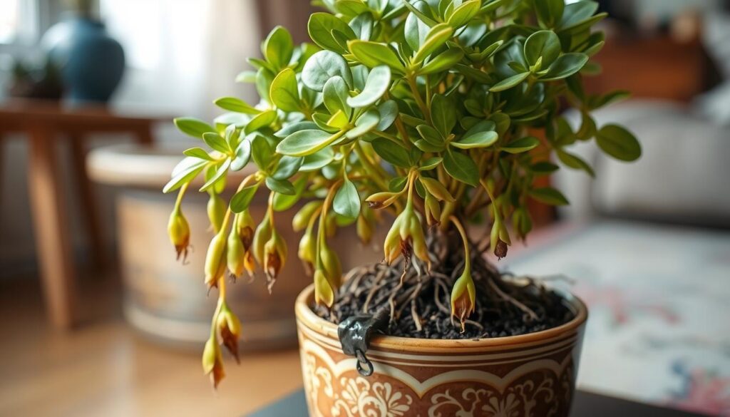 Overwatered Jade Plant