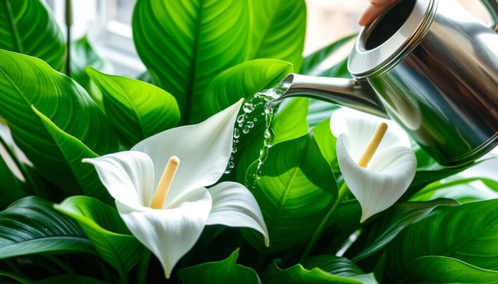 Peace Lily Watering