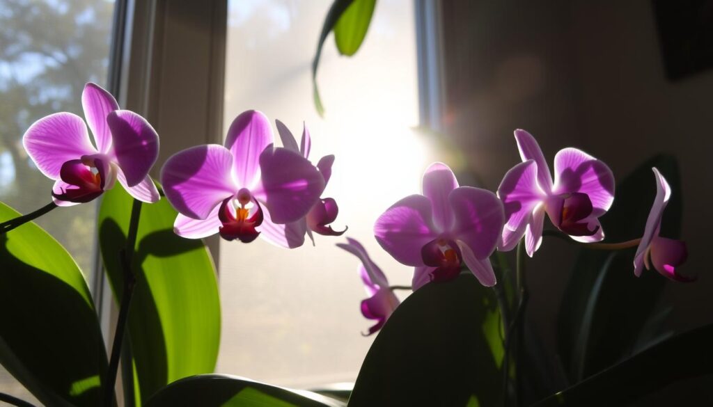 Phalaenopsis orchid lighting