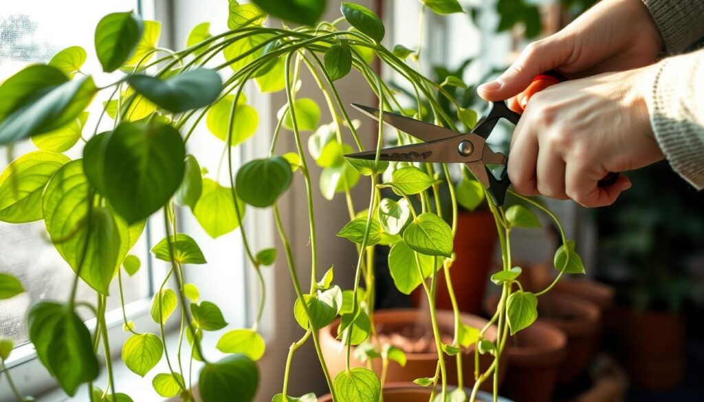 Pruning Leggy Pothos