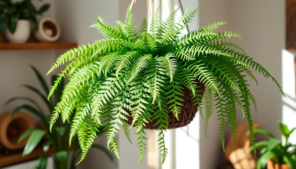 Rabbit Foot Fern Hanging Basket