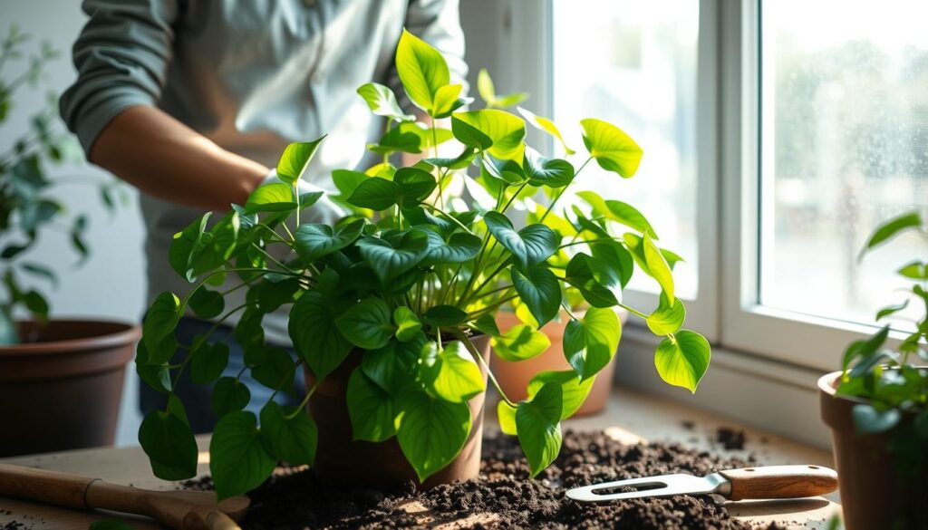 Repotting Pothos