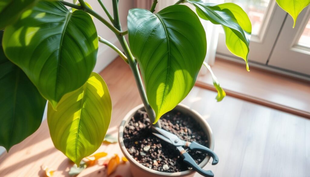 Rubber Plant Pruning