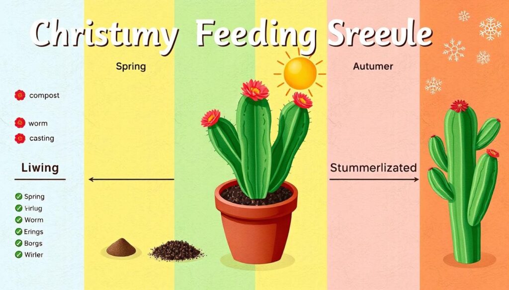 Seasonal Feeding Schedule for Christmas Cactus