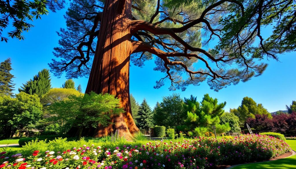 Sequoia giganteum in garden