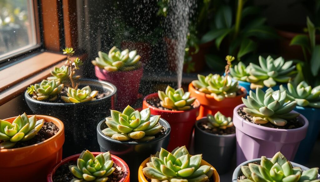 Succulent watering