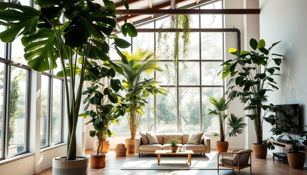 Tall indoor trees