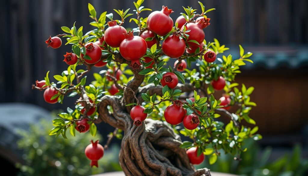 Twisted Pomegranate Bonsai Tree