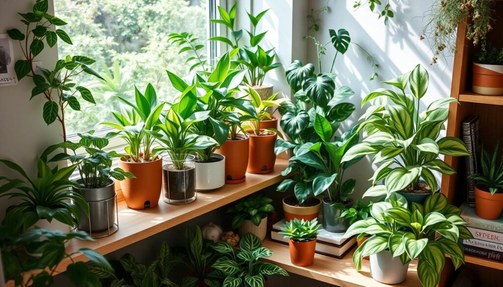 Variegated indoor plants