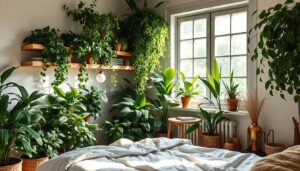 aesthetic plant bedroom