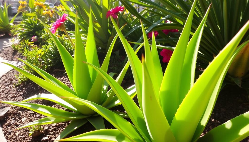 aloe sun exposure