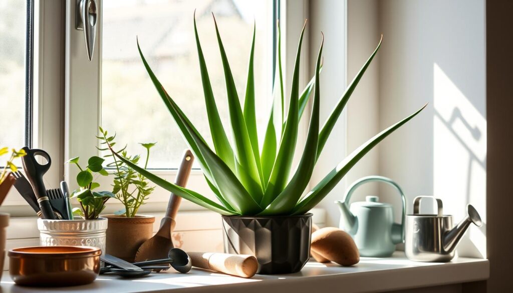 aloe vera plant care lighting