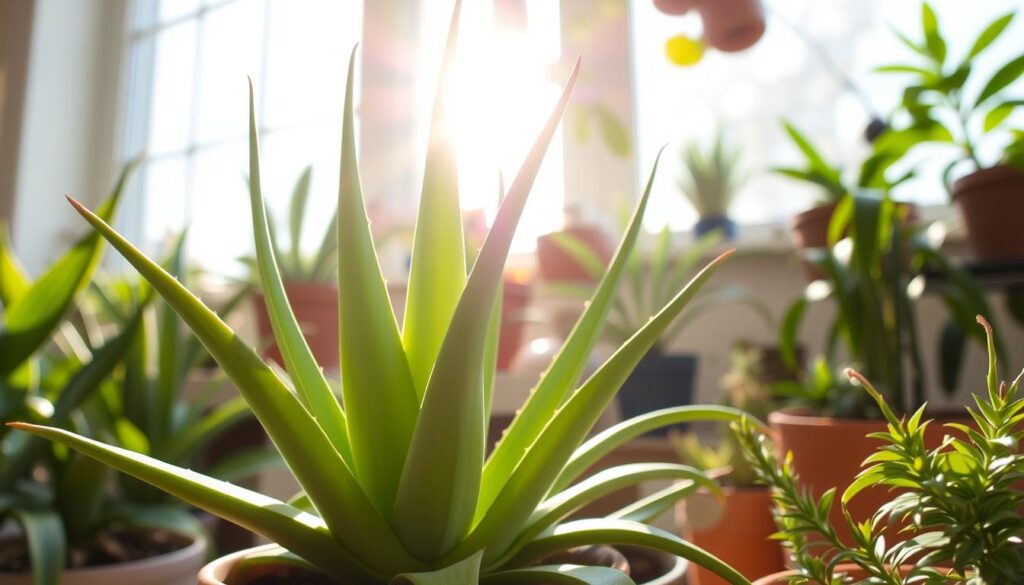 aloe vera plant lighting