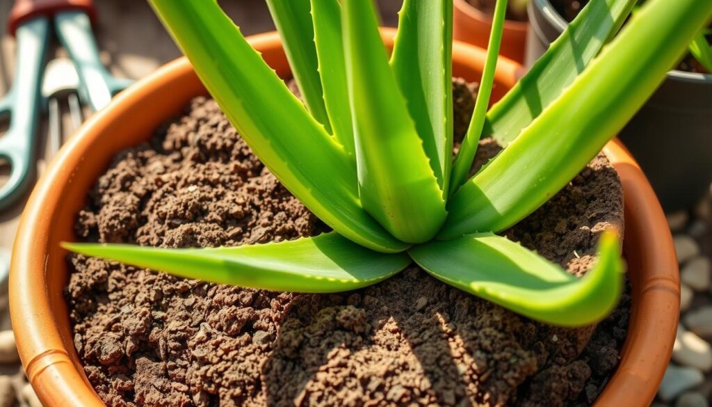 aloe vera potting soil