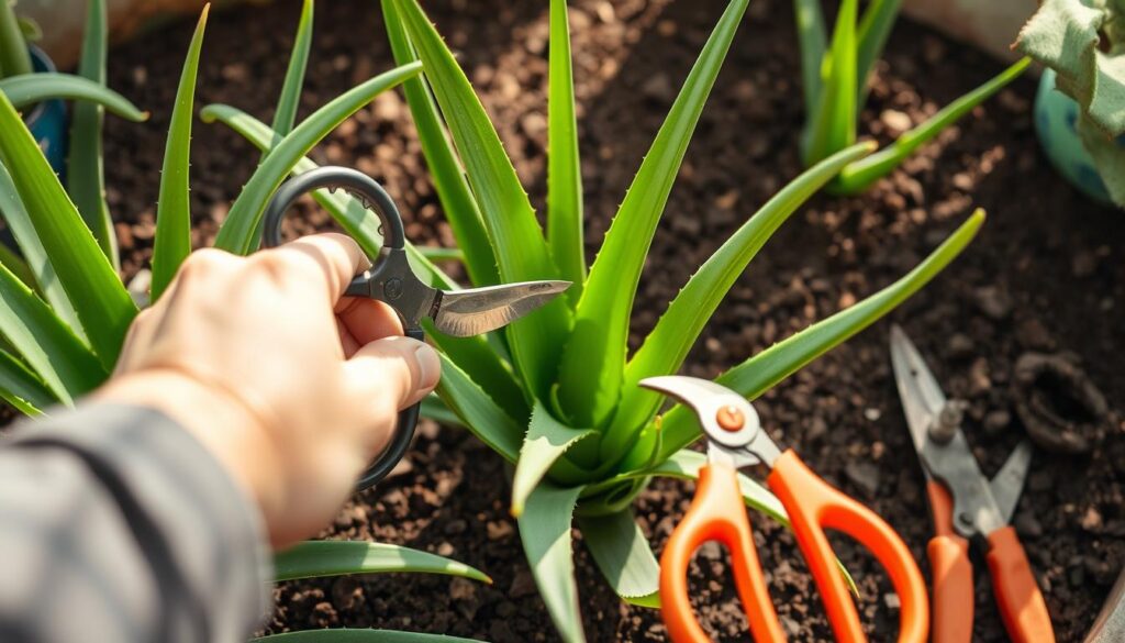 aloe vera pruning