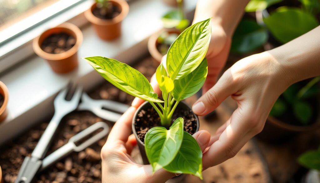 anthurium seedling transplanting