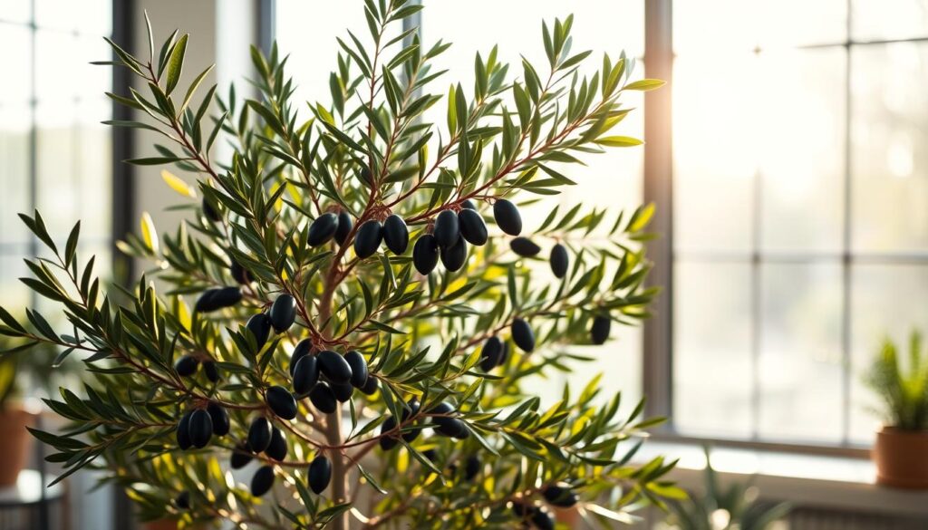 black olive tree indoor lighting