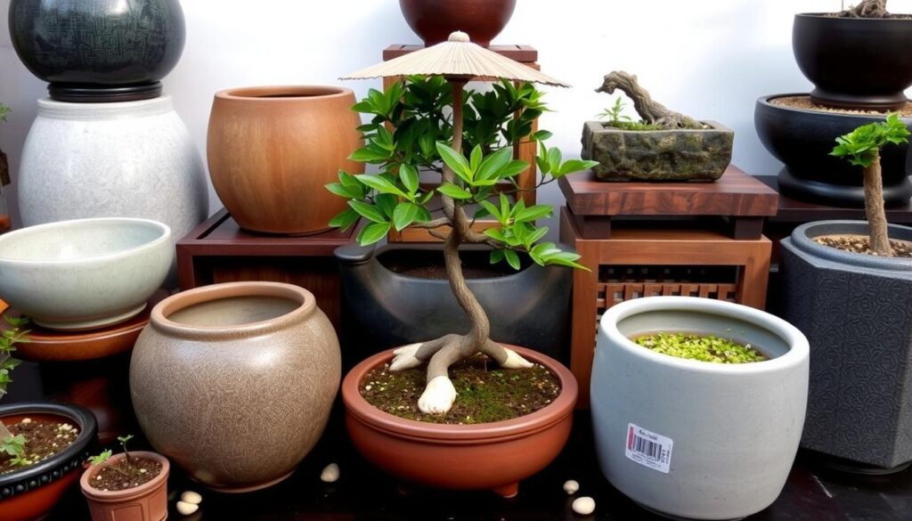 bonsai pot selection