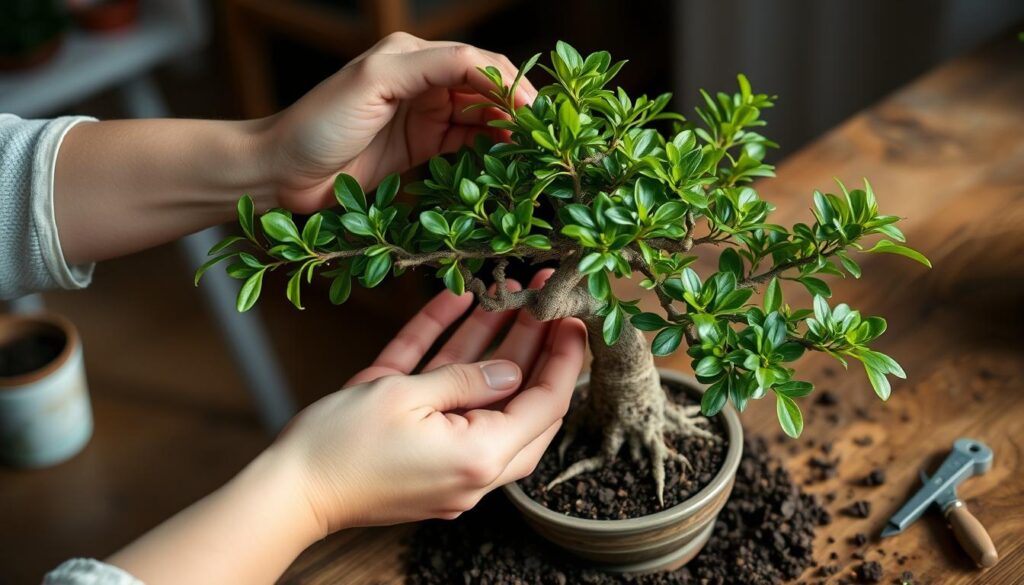 bonsai repotting