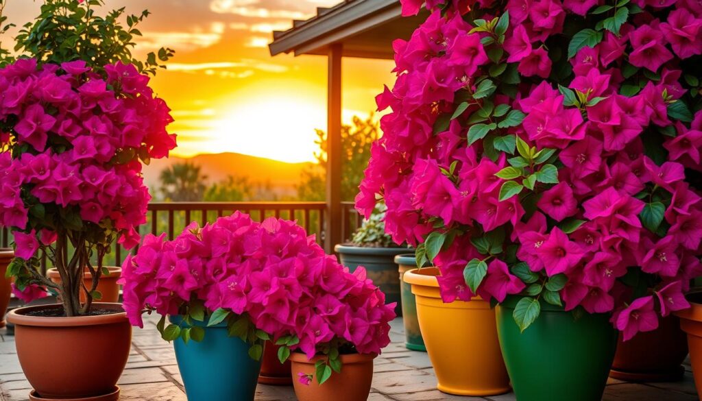 bougainvillea in pots