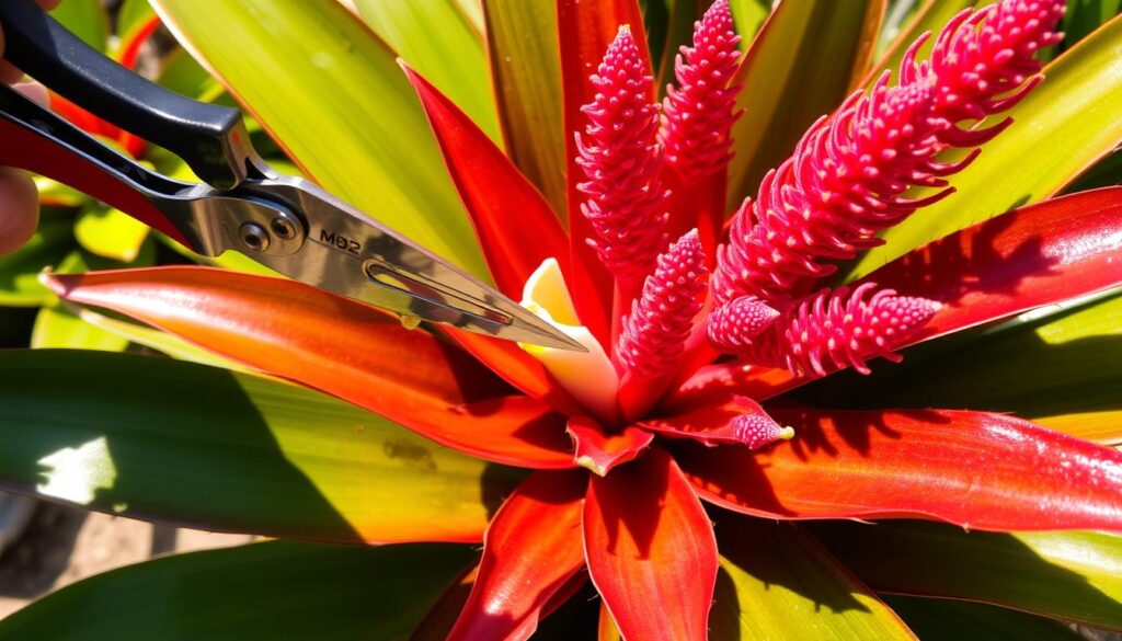 bromeliad pruning