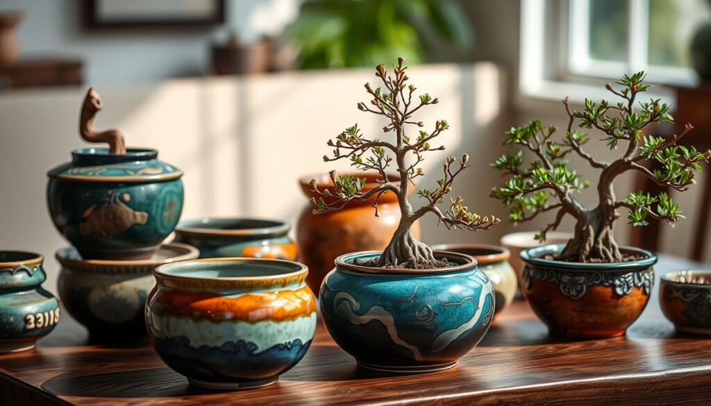 ceramic bonsai pots as art