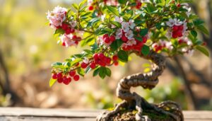 cherry bonsai fruit tree