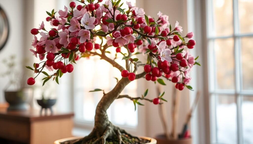 cherry bonsai fruit tree