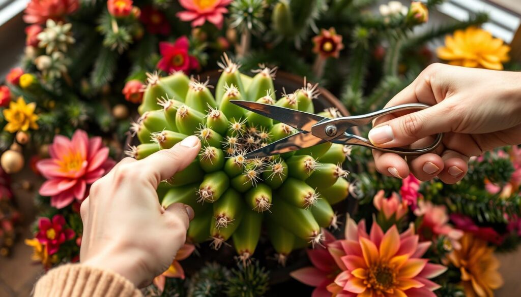 christmas cactus pruning