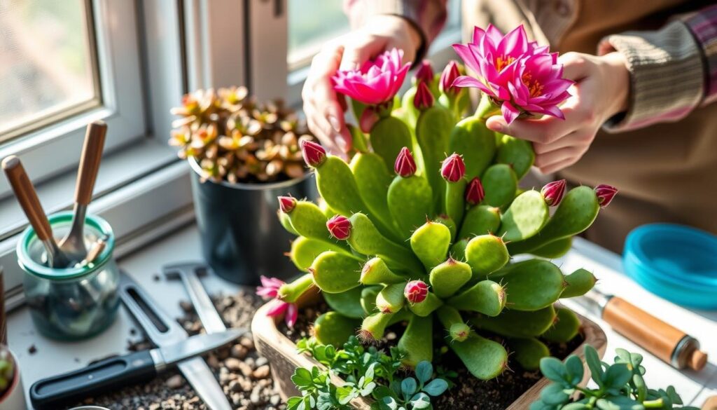 christmas cactus pruning