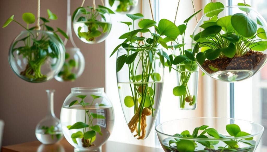 creative pothos water displays