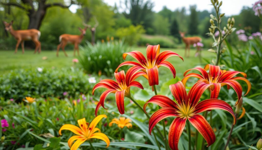 deer-resistant spider lilies