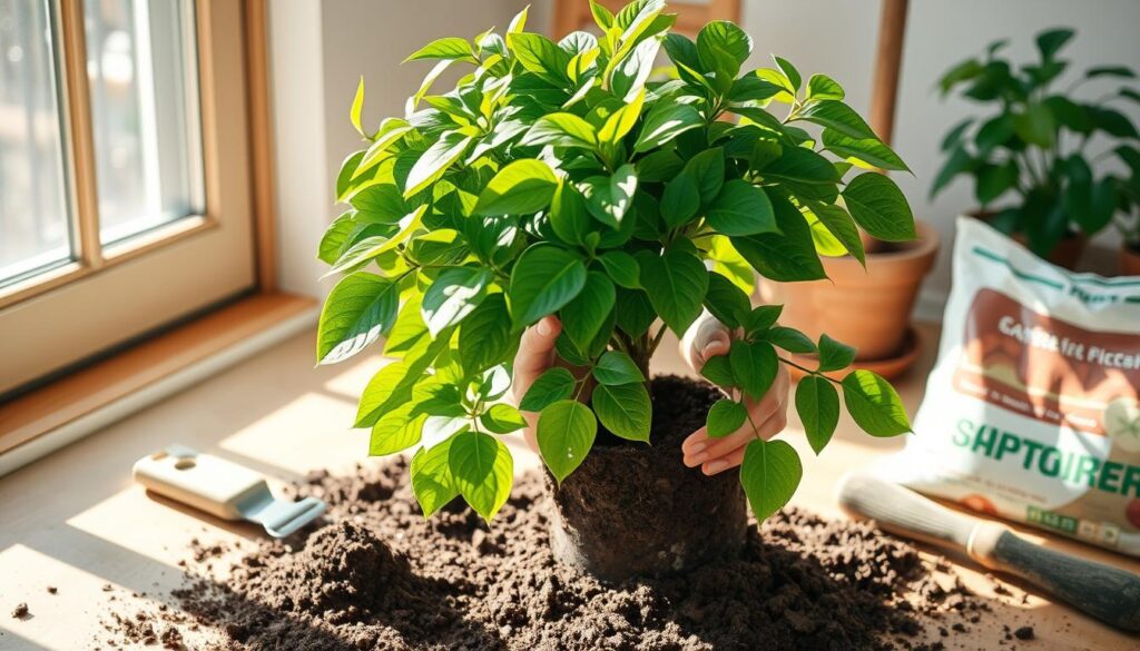 ficus benjamina repotting