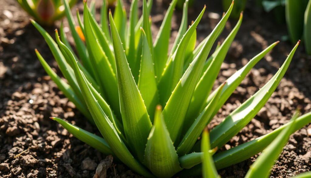 healthy aloe pups