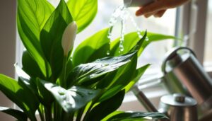 how often do you water peace lilies