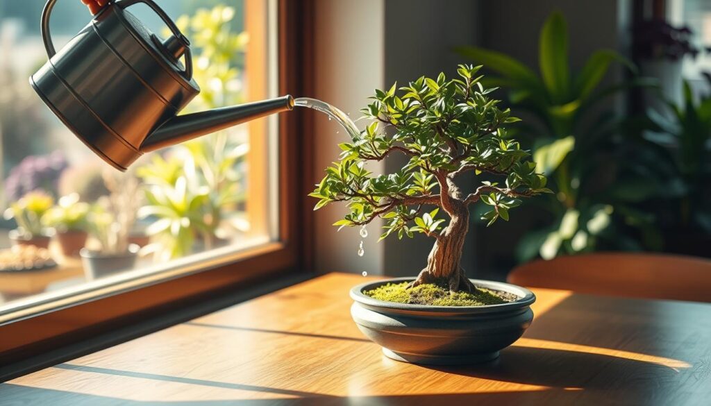 indoor bonsai watering