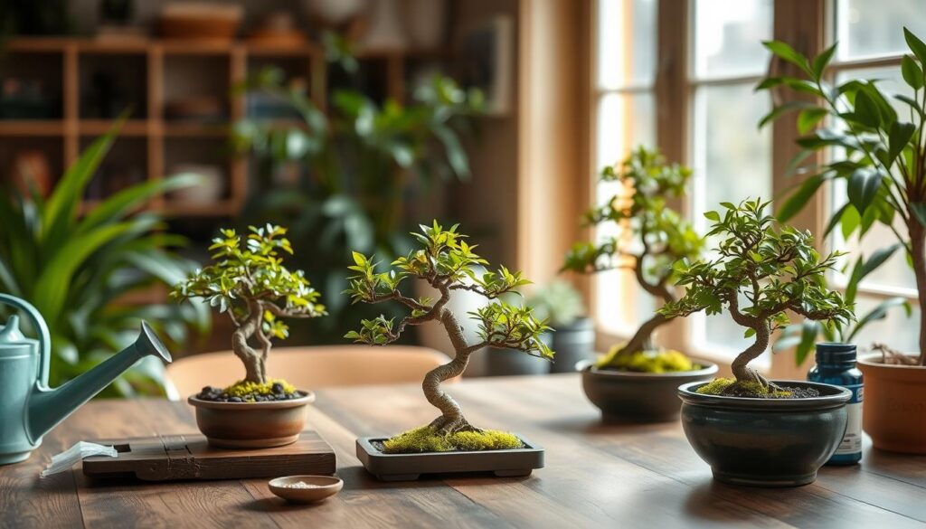 indoor bonsai watering and fertilizing