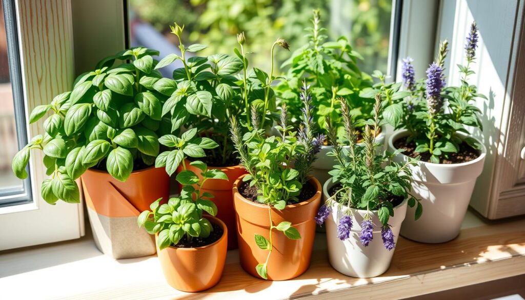 indoor herb garden