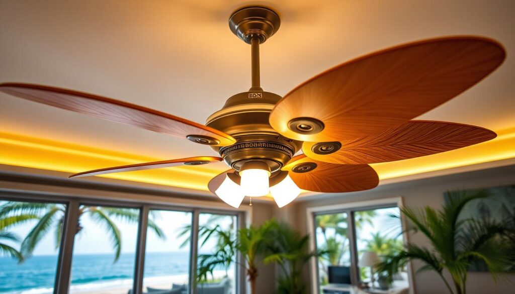 island-style ceiling fan