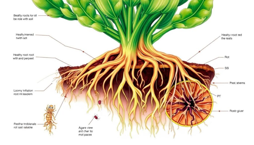 jade plant root system