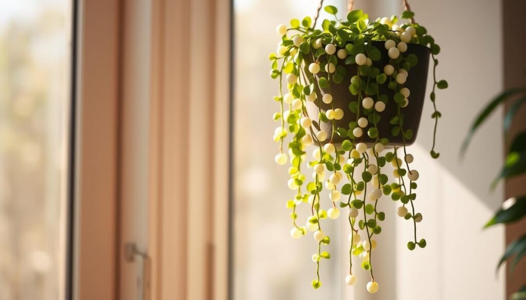 knotting pearls plant lighting