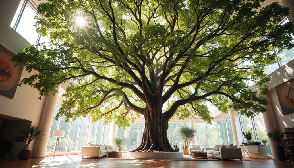 large indoor tree