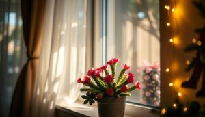 lighting for christmas cactus