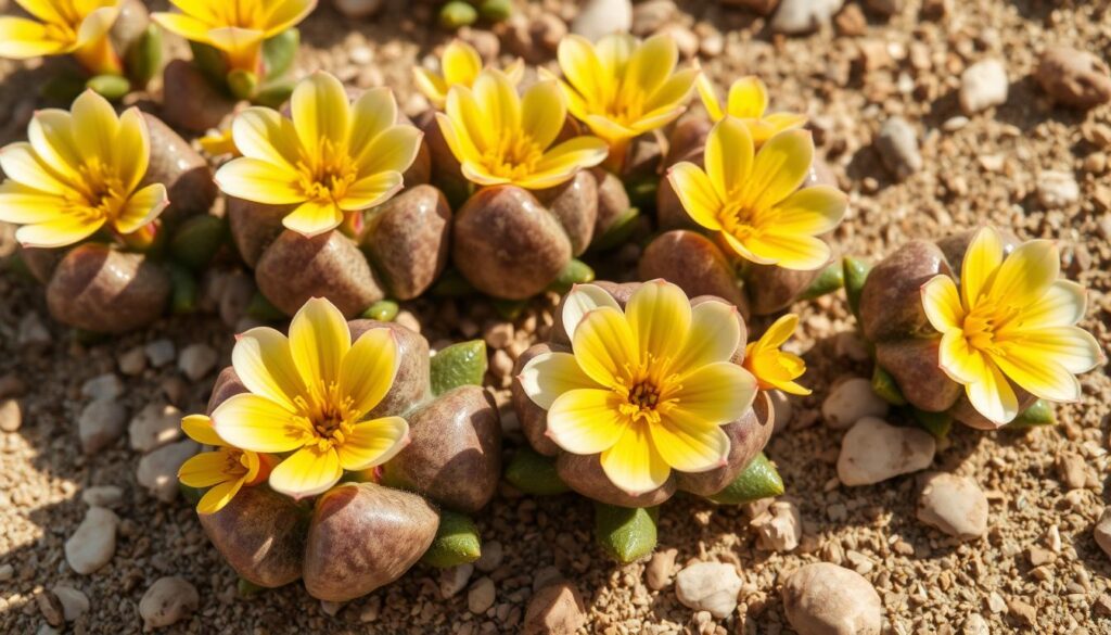 lithops flowering